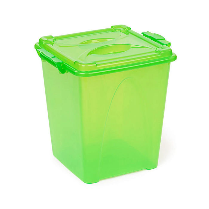 Контейнер «Премиум» с/к 10,5 л прозрачный зеленый