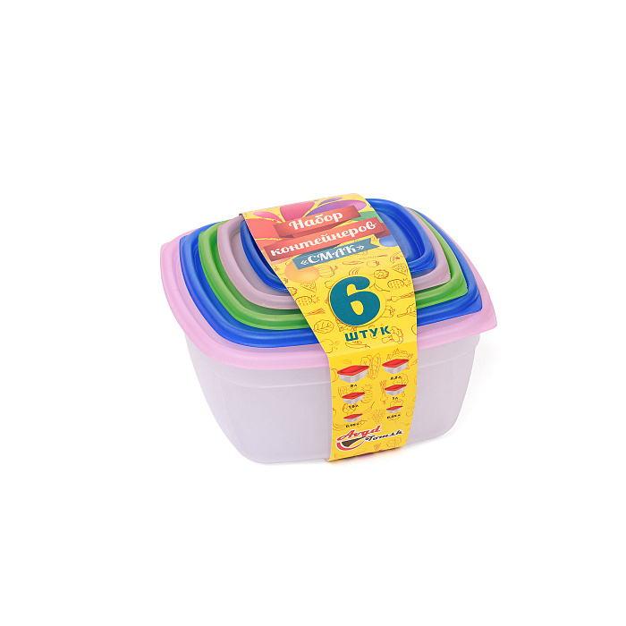 Набор Смак 6 (3 л, 2,2 л, 1,5 л, 1л, 0,55 л, 0,35 л)