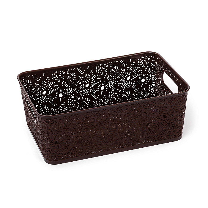 Корзина для хранения«СКАЗКА» №4 (33х22х12) шоколад