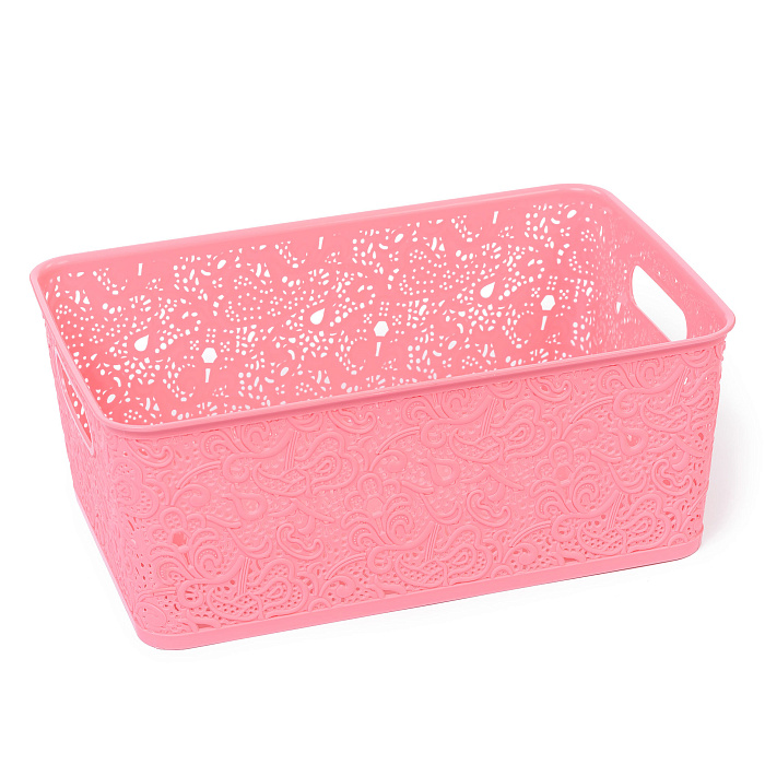 Корзина для хранения «СКАЗКА» №5 (38х25,5х15) розовый