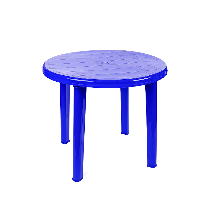 Стол круглый «Романтик» синий