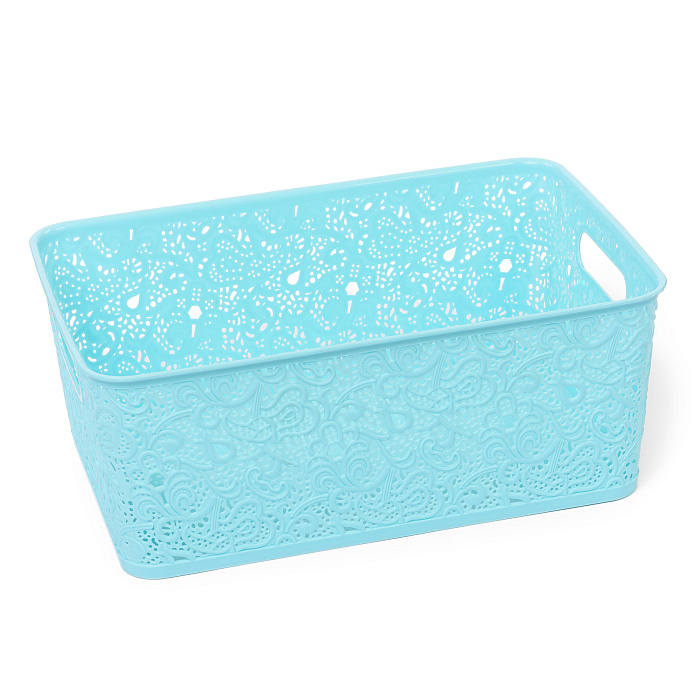 Корзина для хранения «СКАЗКА» №5 (38х25,5х15) бирюза