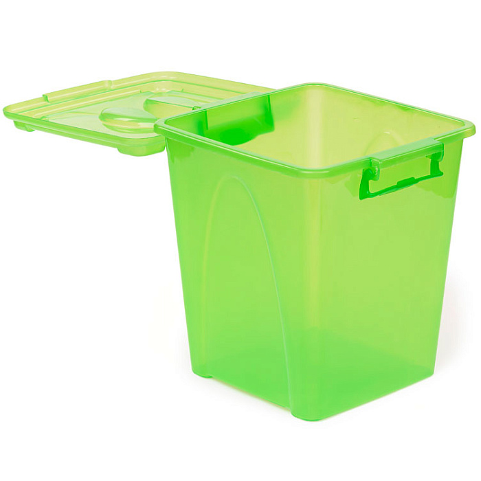 Контейнер «Премиум» с/к 20 л прозрачный зеленый