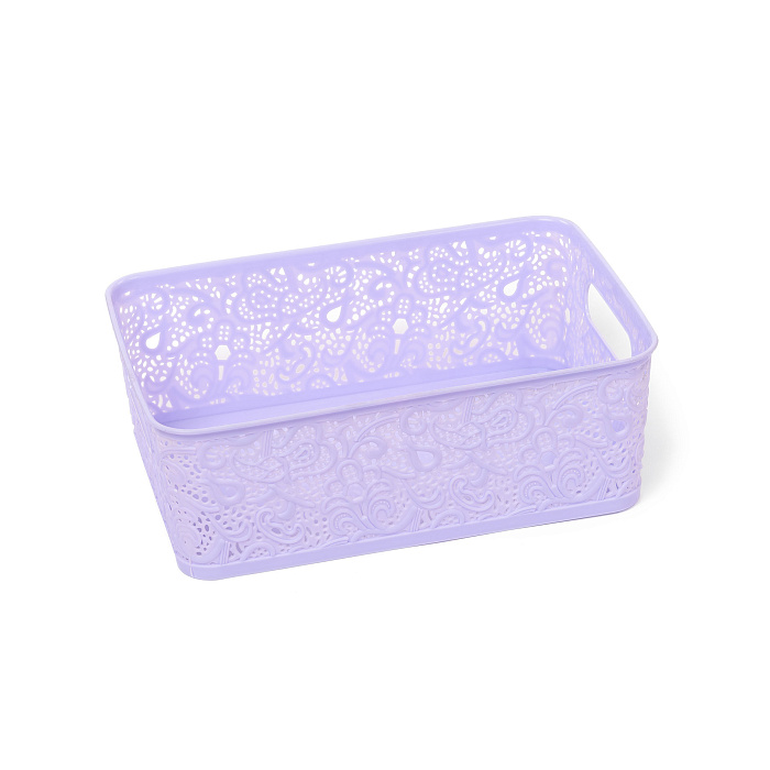 Корзина для хранения «СКАЗКА» №3 (29х21х10) фиолетовый