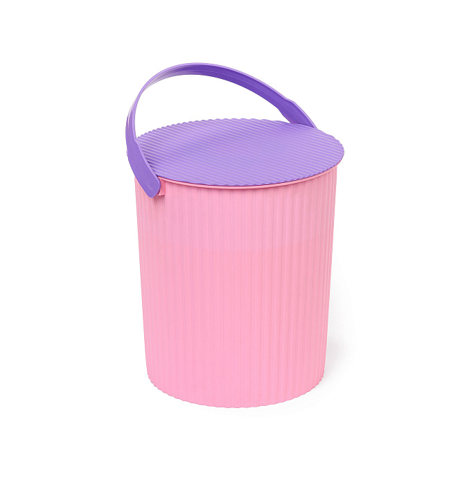 Ведро-стул «Solano» 7 л розовый аметист
