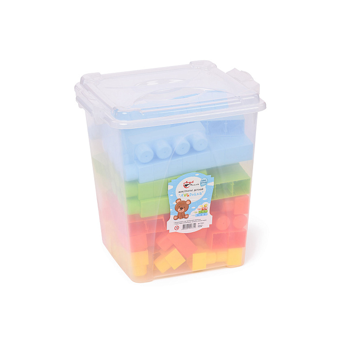 Конструктор детский «AVGDейка» МАЛЬВА 100 деталей (+контейнер)