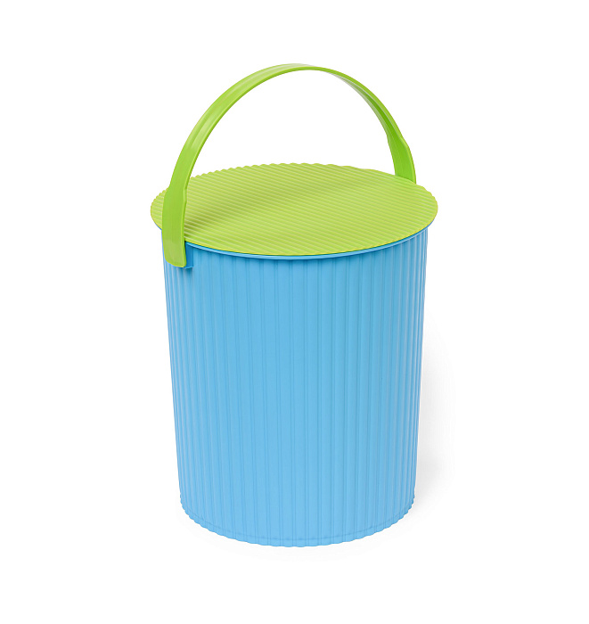 Ведро-стул «Solano» 7 л лазурный лайм