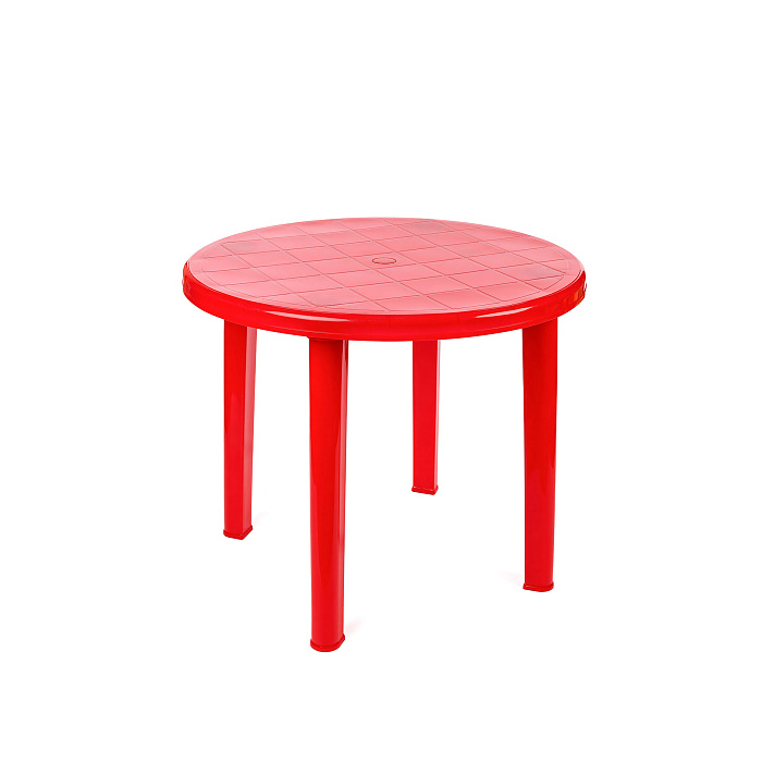 Стол круглый «Романтик» красный