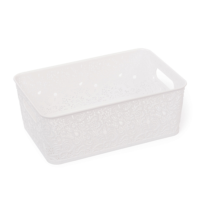 Корзина для хранения «СКАЗКА» №4 (33х22х12) белый