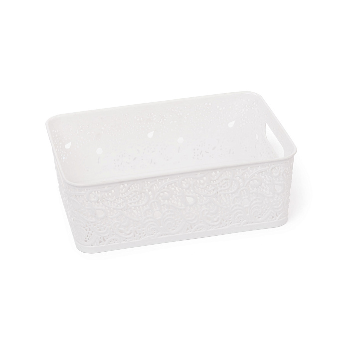 Корзина для хранения «СКАЗКА» №3 (29х21х10) белый