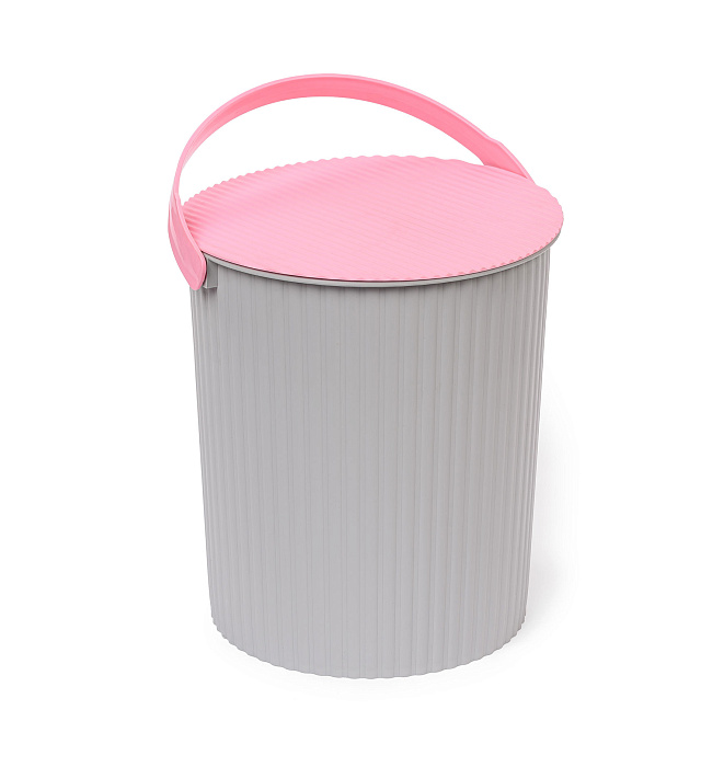 Ведро-стул «Solano» 10 л дымчатая роза