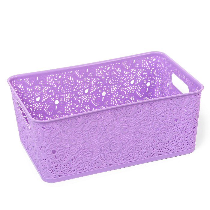 Корзина для хранения «СКАЗКА» №5 (38х25,5х15) фиолетовый
