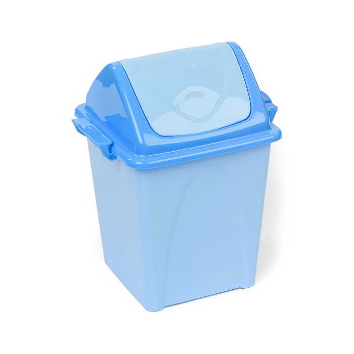 Ведро «Премиум» с плавающей крышкой 5 л голубое