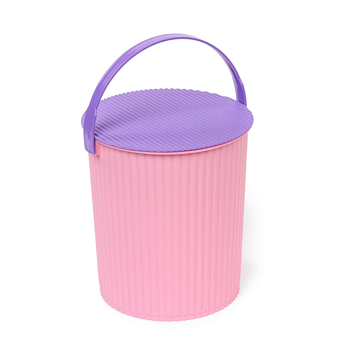 Ведро-стул «Solano» 10 л розовый аметист