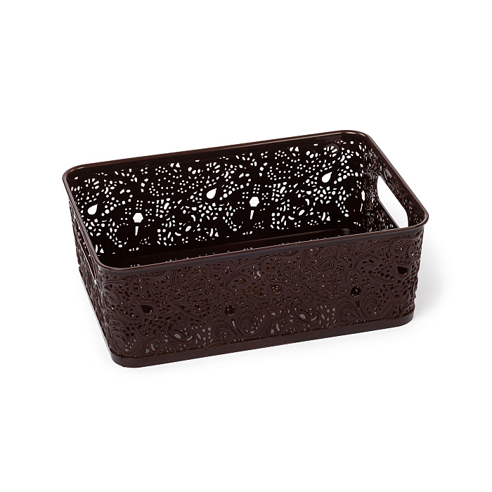 Корзина для хранения«СКАЗКА» №3 (29х21х10) шоколад