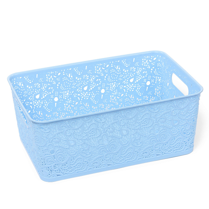 Корзина для хранения «СКАЗКА» №5 (38х25,5х15) голубой