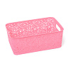 Корзина для хранения «СКАЗКА» №4 (33х22х12) розовый